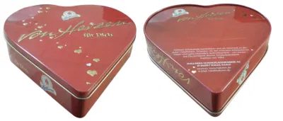 ハート形の箱注文の金属のキャンディーの食品グレードの材料のパッキング チョコレート缶
